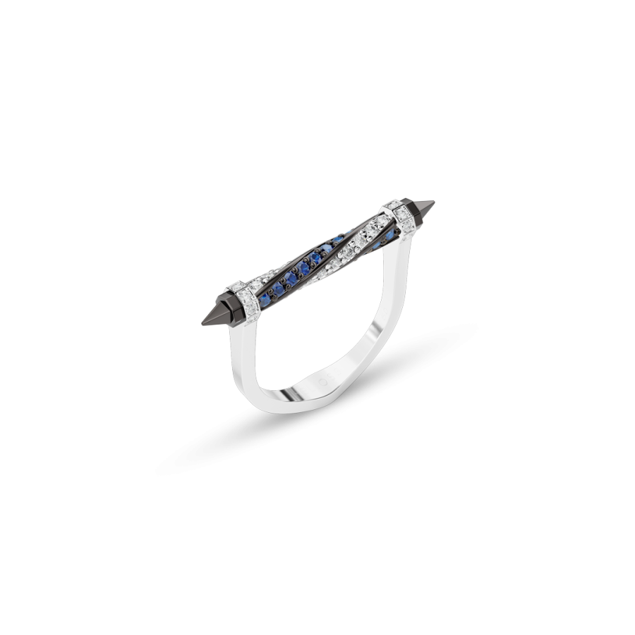 DJIIN RING SAPPHIRES AND DIAMONDS